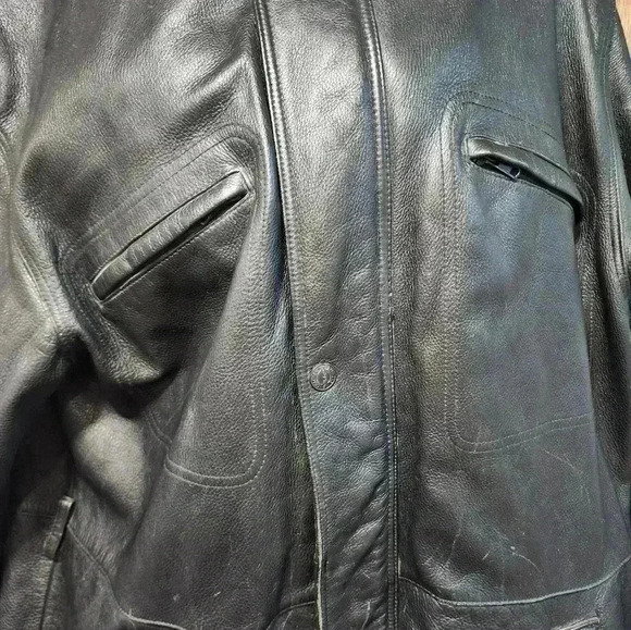 Wilsons The Leather Experts Men's Leather Jacket Size XL - Picture 2 of 6